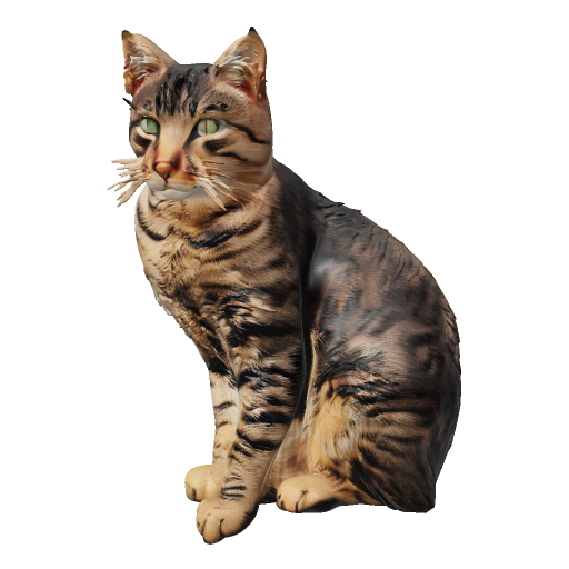 AI preview render of the cat test model